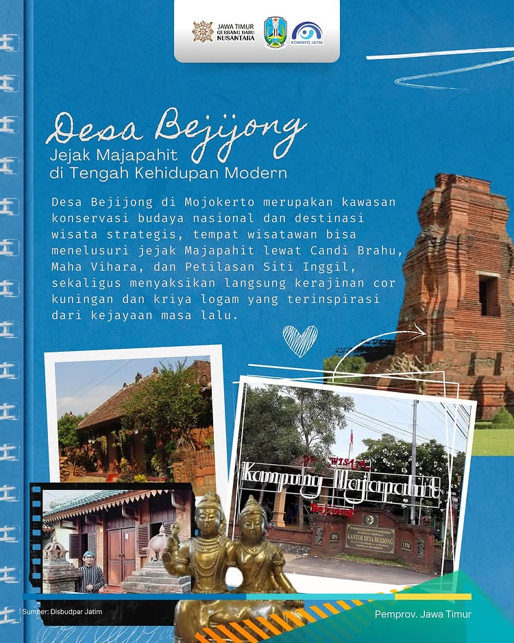 Pelatihan keterampilan pembuatan kerajinan kuningan khas Trowulan.